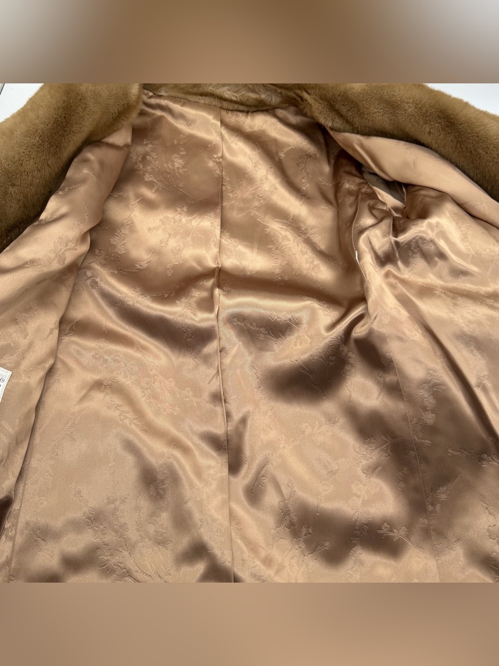 Vintage Grandella Faux Fur Luxurious Teddy Coat Jacket Lined Tan Brown Size 14 - Picture 5 of 8